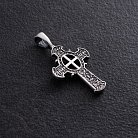 Срібний хрестик "Спаси і Збережи" з чорнінням 132476 от ювелирного магазина Оникс - 1