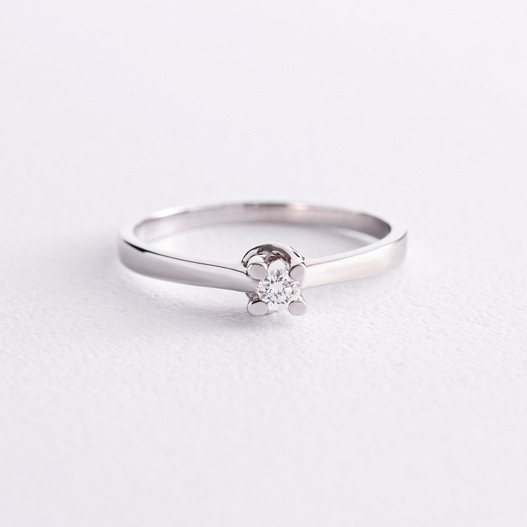 Помолвочное золотое кольцо с бриллиантом 22481521 от ювелирного магазина Оникс - 2