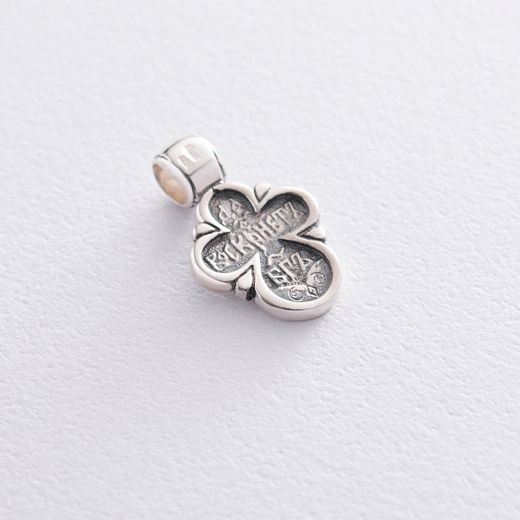 Срібний хрестик "Так Воскресне Бог" 13759 від ювелірного магазину Онікс - 6