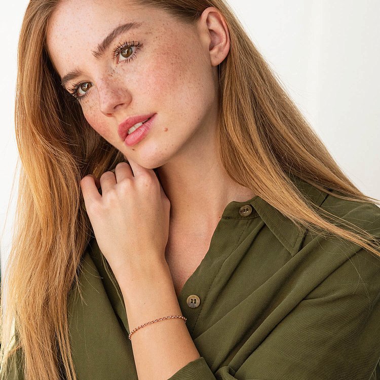 Золотой браслет плетение Якорное б03743 от ювелирного магазина Оникс - 1