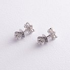 Золоті сережки - пусети "Квіточки" (діамант) сб0271ar от ювелирного магазина Оникс - 2