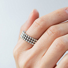 Каблучка "Рейчел" з кульками (срібло) 7466 от ювелирного магазина Оникс - 3