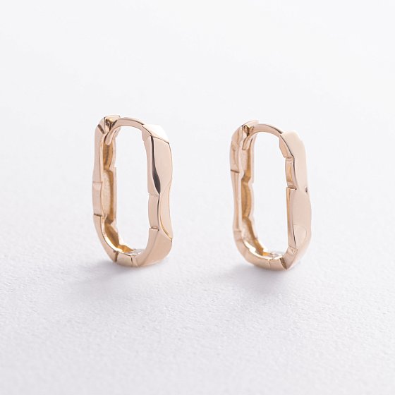 Сережки "Violet" у жовтому золоті mini с09742