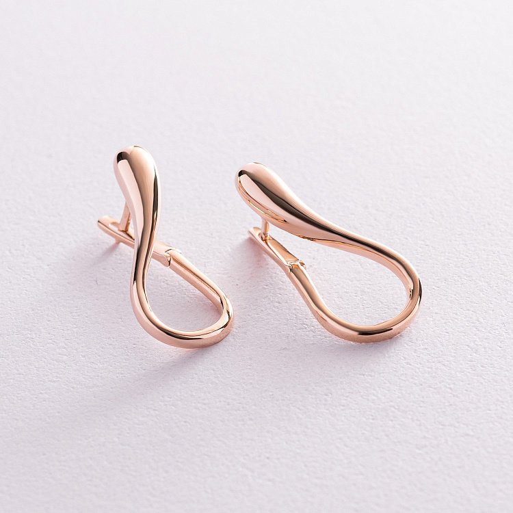 Золоті сережки "Крапельки" с07722 від ювелірного магазину Онікс - 1