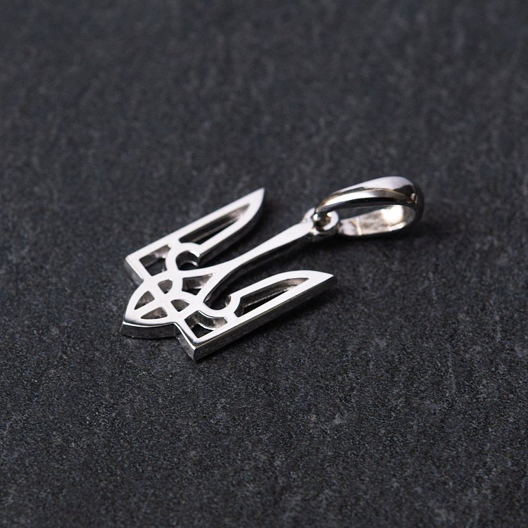 Золота підвіска "Герб України - Тризуб" п03693 від ювелірного магазину Онікс - 4