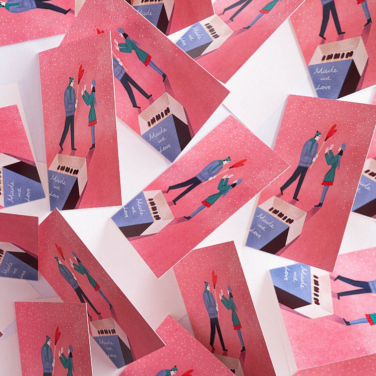 Открытка к Вашему подарку "Made with love" от ювелирного магазина Оникс - 1