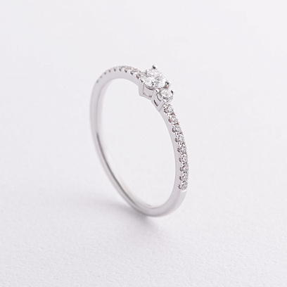 Золота каблучка з діамантами кб0606ri