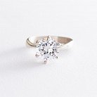 Помолвочное серебряное кольцо (фианит) 11708 от ювелирного магазина Оникс - 2