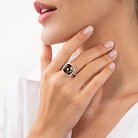 Золотое кольцо с бриллиантами и топазом CR1671Sgm от ювелирного магазина Оникс - 3