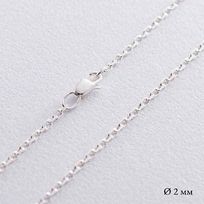 Серебряная цепочка (якорное плетение) б010211