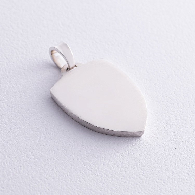 Серебряный кулон "Герб України - Тризуб. Україна понад усе. Индивидуальная гравировка" 133133 от ювелирного магазина Оникс - 26