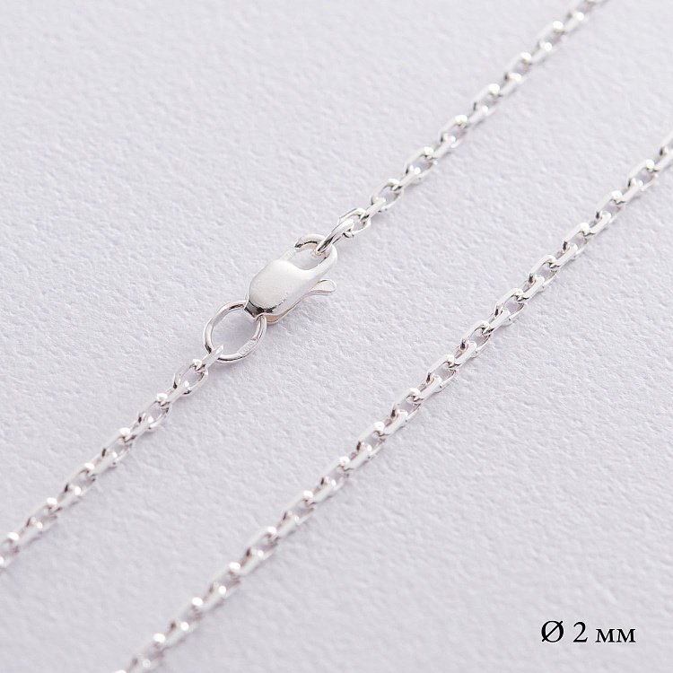 Серебряная цепочка (якорное плетение) б010211 от ювелирного магазина Оникс