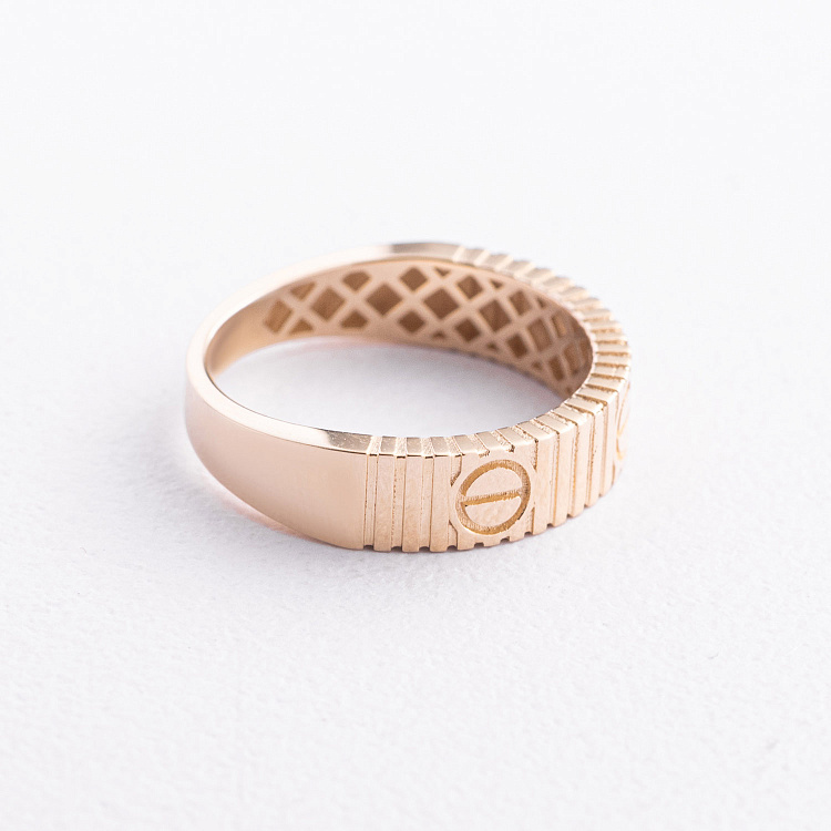 Каблучка "Love" у жовтому золоті к08424 від ювелірного магазину Онікс - 2