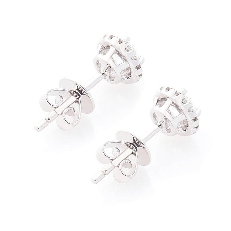 Золоті сережки-пусети з діамантами сб0234ri від ювелірного магазину Онікс - 2