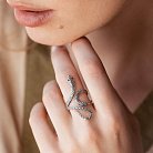 Серебряное кольцо "Змея" 112645 от ювелирного магазина Оникс - 1