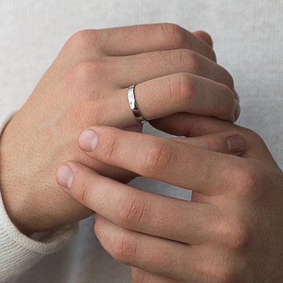 Золота обручка "Американка" (можливе гравіювання) обр00167 №2