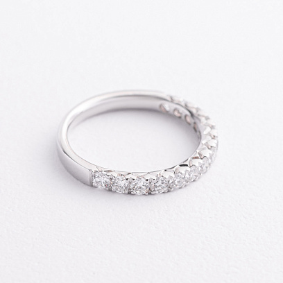 Золота каблучка "Сердечки" з діамантами кб0514cha №3