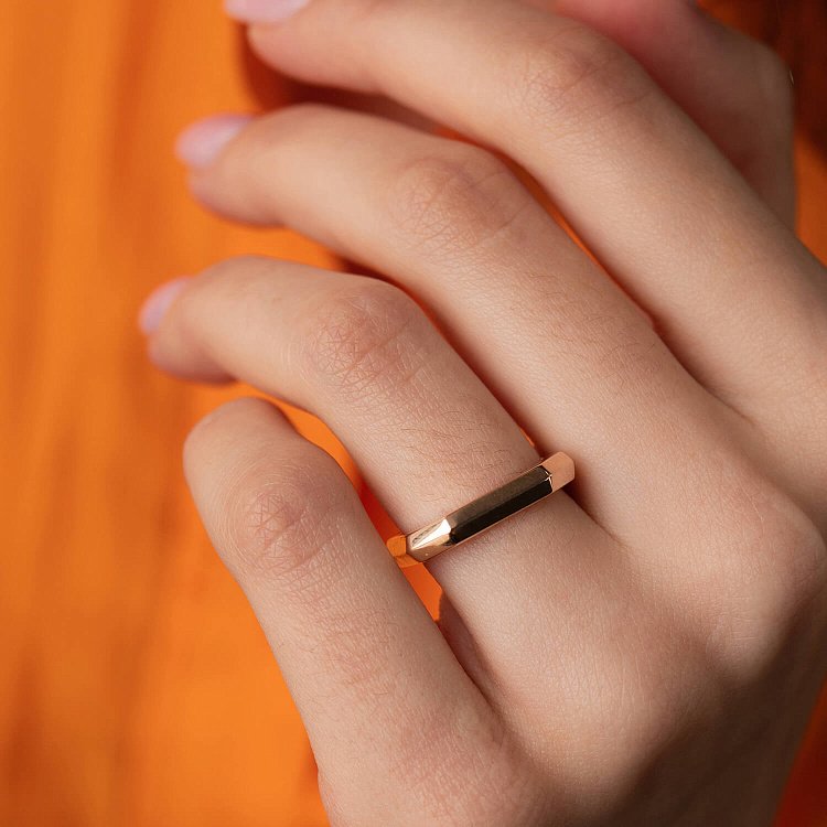 Кольцо "Дженнифер" в красном золоте к07420 от ювелирного магазина Оникс - 6