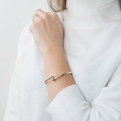 Золотий браслет "Цвях" б03577 №2