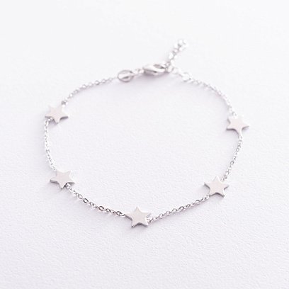Срібний браслет "Зірочки" 141516