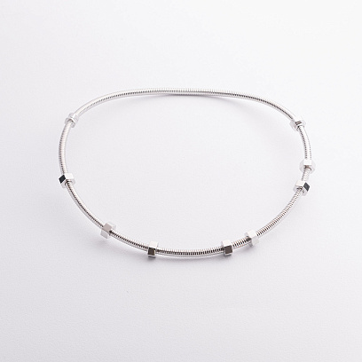 Кольє "Цвях" у білому золоті кол02655