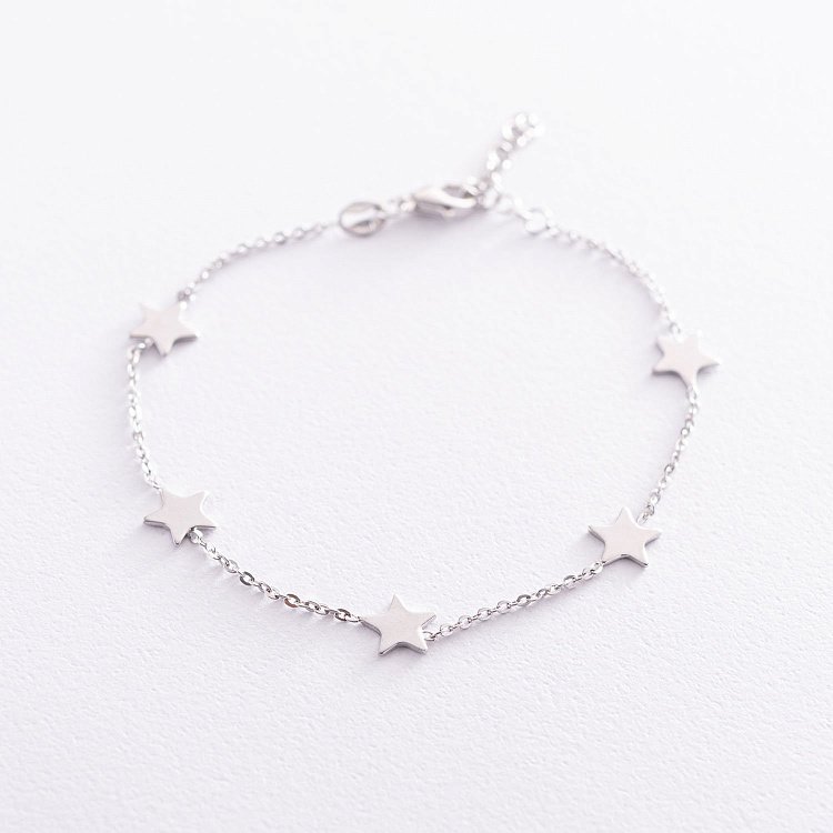 Срібний браслет "Зірочки" 141516 від ювелірного магазину Онікс