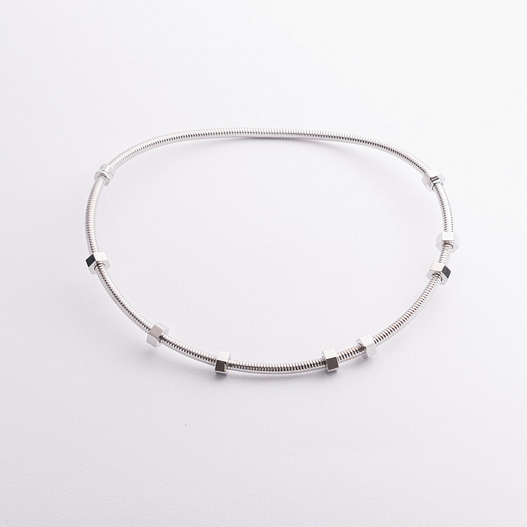 Кольє "Цвях" у білому золоті кол02655 від ювелірного магазину Онікс