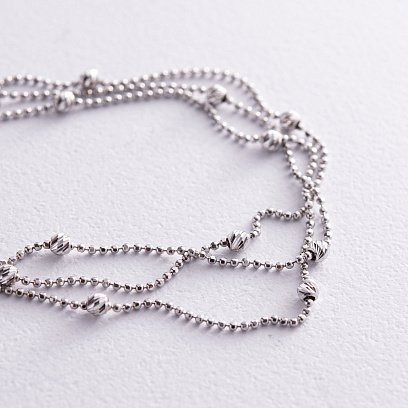 Браслет "Шарики" в белом золоте б05131 №3