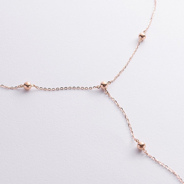 Колье 2 в 1 "Шарики" в красном золоте кол02572 от ювелирного магазина Оникс - 5