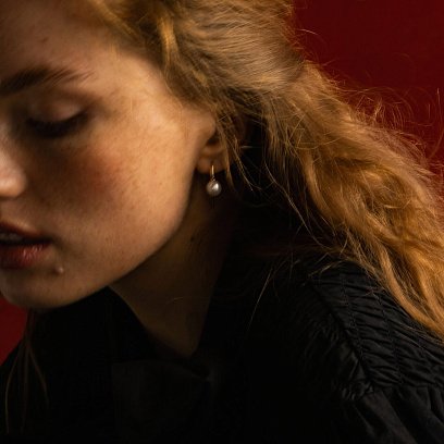 Золоті сережки "Витонченість" (перли) с07325 №7