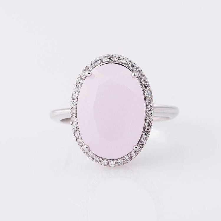 Серебряное кольцо с фианитами 111920 от ювелирного магазина Оникс - 2