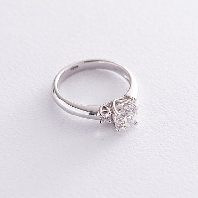 Кольцо в платине с бриллиантами кб0314lg №3