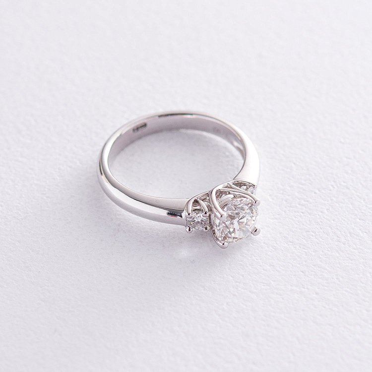 Кольцо в платине с бриллиантами кб0314lg от ювелирного магазина Оникс - 2