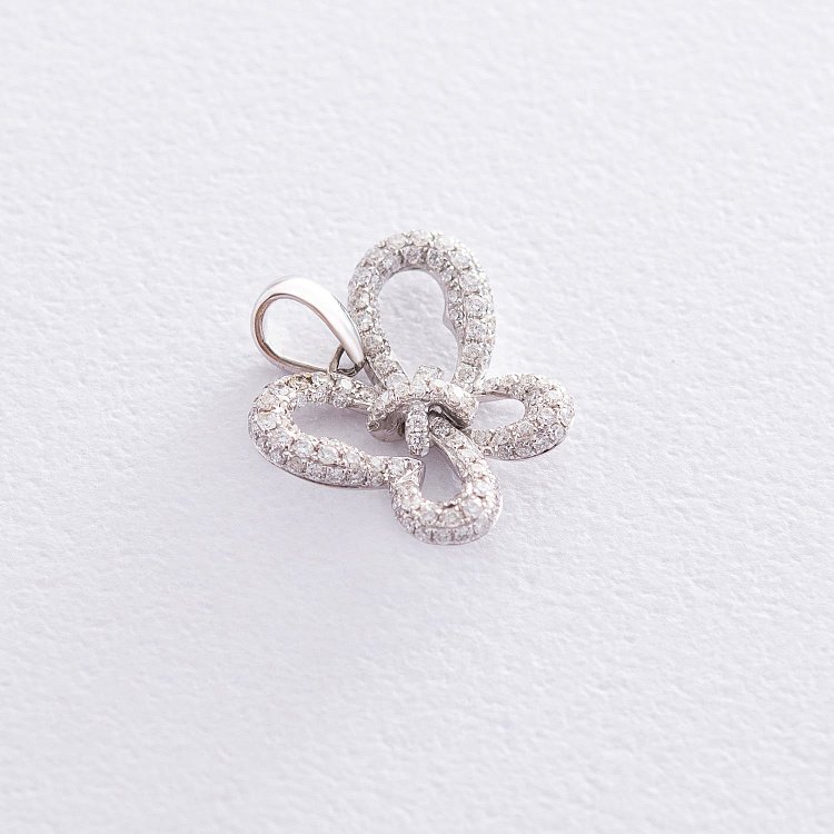 Золотая подвеска "Бабочка" с бриллиантами кит174 от ювелирного магазина Оникс