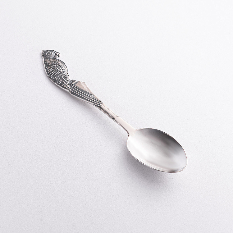 Срібна ложка з папугою 24036 від ювелірного магазину Онікс