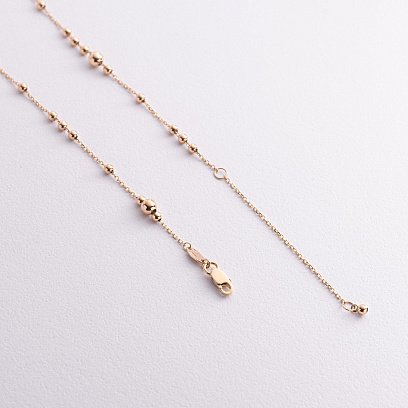 Колье "Шарики" в желтом золоте кол02592 №3