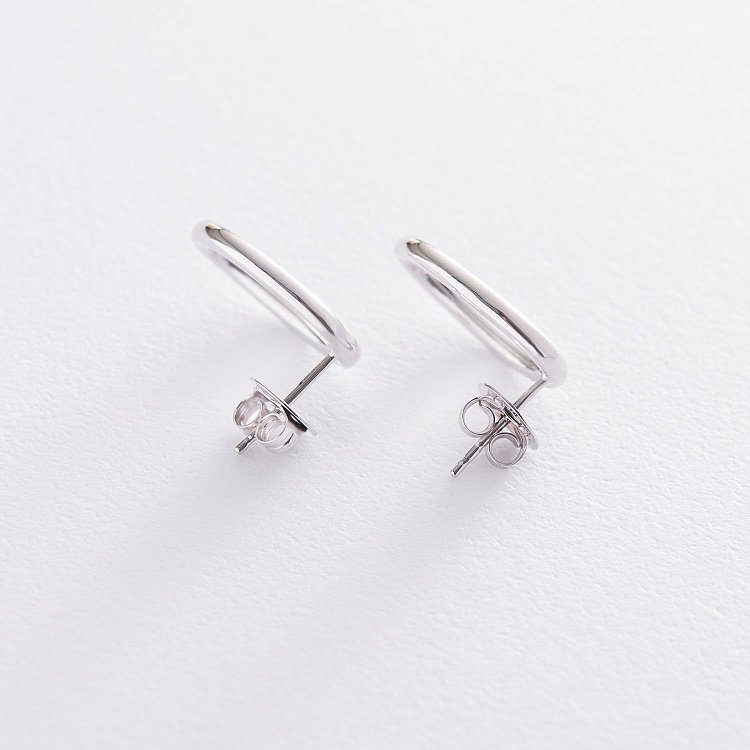 Золоті сережки - пусети "Овальні" с06757 від ювелірного магазину Онікс - 1