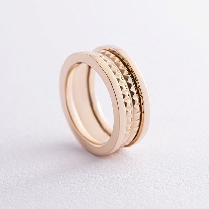 Каблучка "Gina" у жовтому золоті к07392