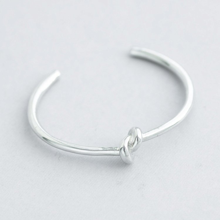 Срібний браслет ручної роботи "Вузлик" 141328 від ювелірного магазину Онікс - 5