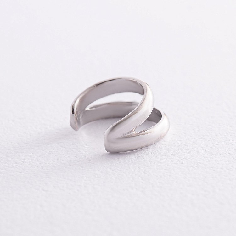 Серебряная серьга - каффа 123297 от ювелирного магазина Оникс