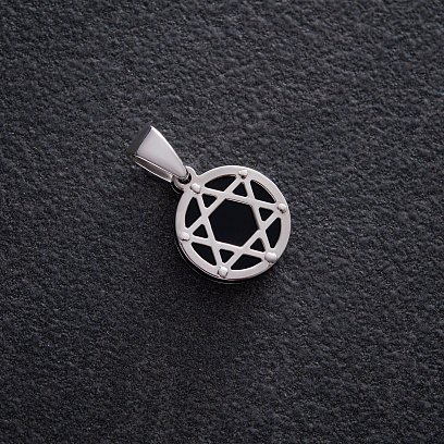 Срібний кулон "Зірка Давида" 133030