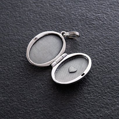 Серебряный кулон "Древо жизни. Семейное дерево" для фотографии (чернение) 7345 №3