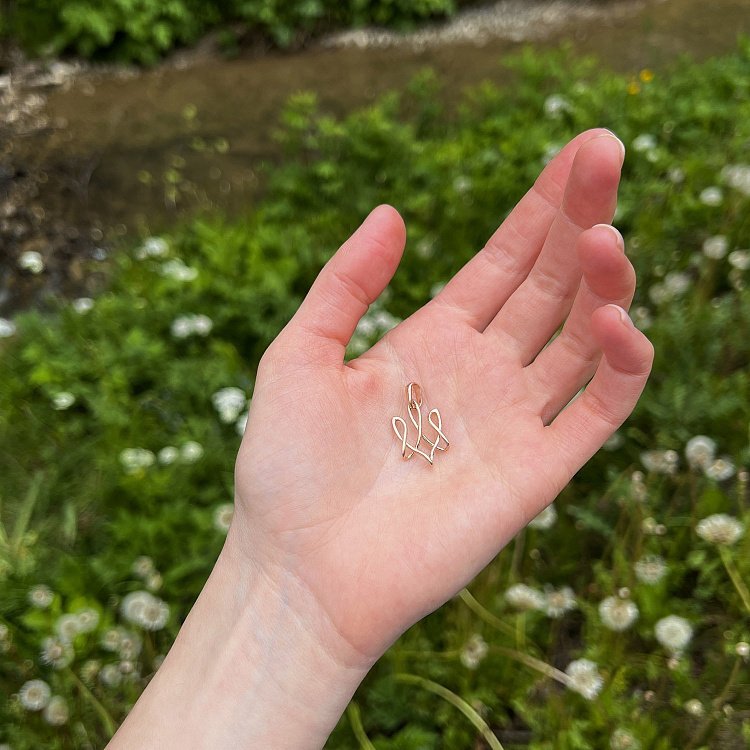 Золотий кулон "Герб України - Тризуб" п03687 від ювелірного магазину Онікс - 10