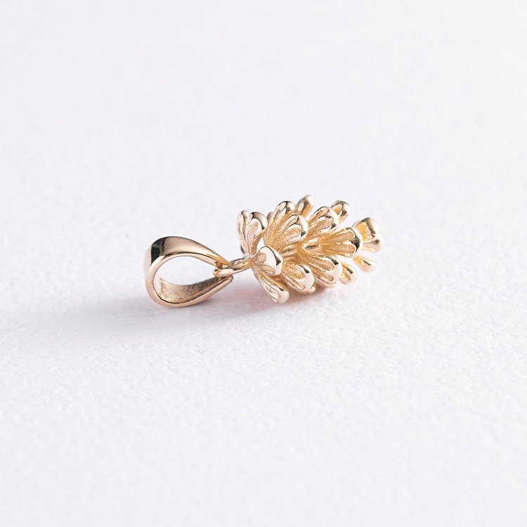 Кулон "Шишка" у жовтому золоті п03668 від ювелірного магазину Онікс - 4