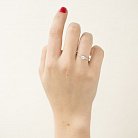 Срібний перстень з фіанітами 111348 от ювелирного магазина Оникс - 1