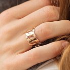 Широкое кольцо "Элизабет" в красном золоте к08029 от ювелирного магазина Оникс - 1