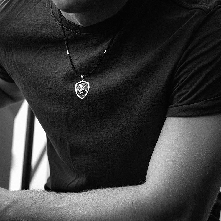 Срібний кулон "Георгій Переможець" 133208 від ювелірного магазину Онікс - 2