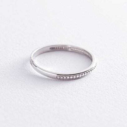 Каблучка в білому золоті к06593 №4