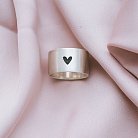 Серебряное кольцо с гравировкой "Сердце" 112143сер от ювелирного магазина Оникс - 4