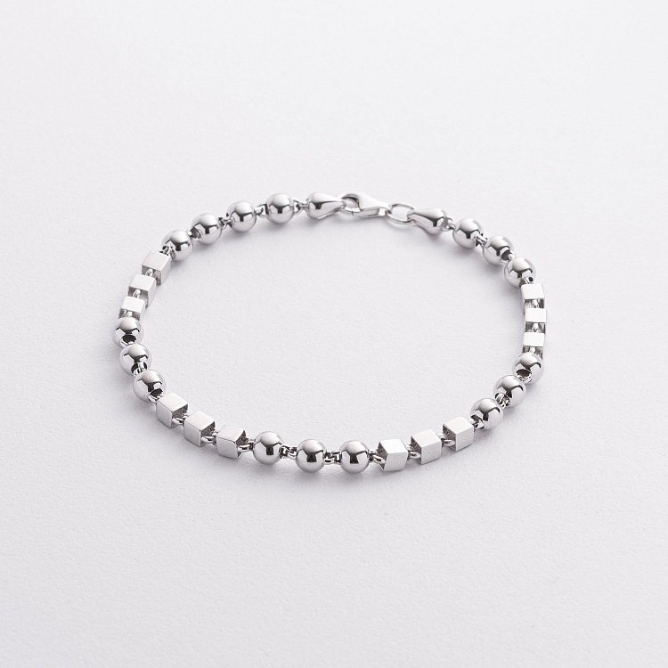 Золотий браслет "Кубики - кульки" б05559 від ювелірного магазину Онікс